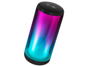 SVEN PS-260, Bluetooth Portable Speaker, 10W RMS, TWS, RGB 12 lighting modes with Night Light, FM tuner, USB & microSD, built-in lithium battery 2000 mAh (up to 20 hours), ability to control the tracks, AUX stereo input, Black